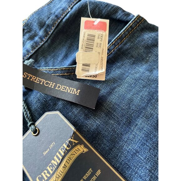 Cremieux Mens Stretch Denim Jeans Straight Fit 40/34 Blue With Tags - Picture 4 of 4